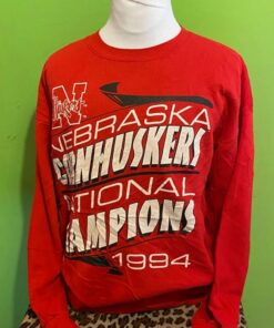Vintage 90S Nebraska Huskers Sweatshirt, Nebraska Cornhuskers Fiesta Bowl Champion Sweatshirt Gifts for Fans