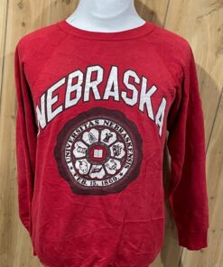 Vintage 90S Nebraska Huskers Sweatshirt, Nebraska Cornhuskers Fiesta Bowl Champion Sweatshirt, University Nebraska Football Sweater