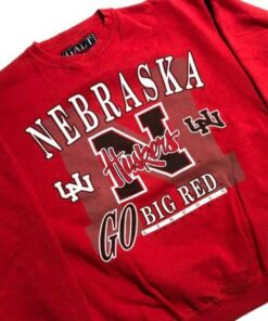 Vintage 90'S Nebraska Huskers Sweatshirt, Vintage 90S Shirt, Gift For Her, Gift For Him
