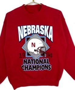 Vintage 90S University Of Nebraska Cornhuskers National Champs Crewneck Sweatshirt , Vintage 90S Shirt, Gift For Her, Gift For Him