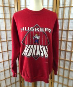 Vintage 90S University Of Nebraska Huskers National Champs Sweatshirt, Nebraska NCAA Football Championship Sweatshirt