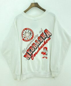 Vintage 90S University Of Nebraska Huskers Sweatshirt, Nebraska Cornhuskers Sweatshirt Nebraska Crewneck University Nebraska Shirt