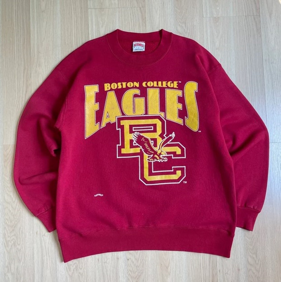 Vintage 90s Boston College Eagles Football Crewneck Sweatshirt, Vintage 90s Shirt, Gift For Her, Gift For Him