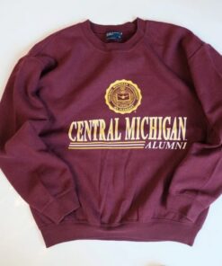 Vintage 90s Central Michigan University Sweatshirt, Vintage Shirt, Gift For Her, Gift For Him
