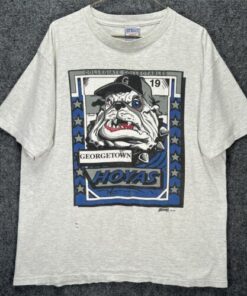 Vintage 90s College Sports T Shirt Graphic Big Print Georgetown Georgia USA