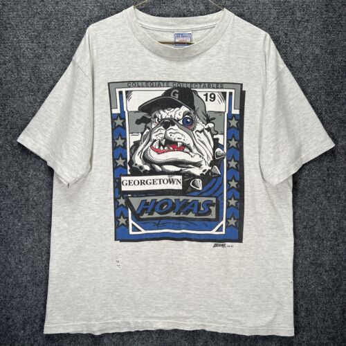 Vintage 90s College Sports T Shirt Graphic Big Print Georgetown Georgia USA