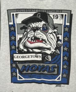 Vintage 90s College Sports T Shirt Graphic Big Print Georgetown Georgia USA