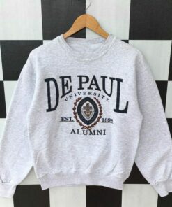 Vintage 90s De Paul University Chicago Sweatshirt, Vintage 90s Shirt, T shirt, Hoodie