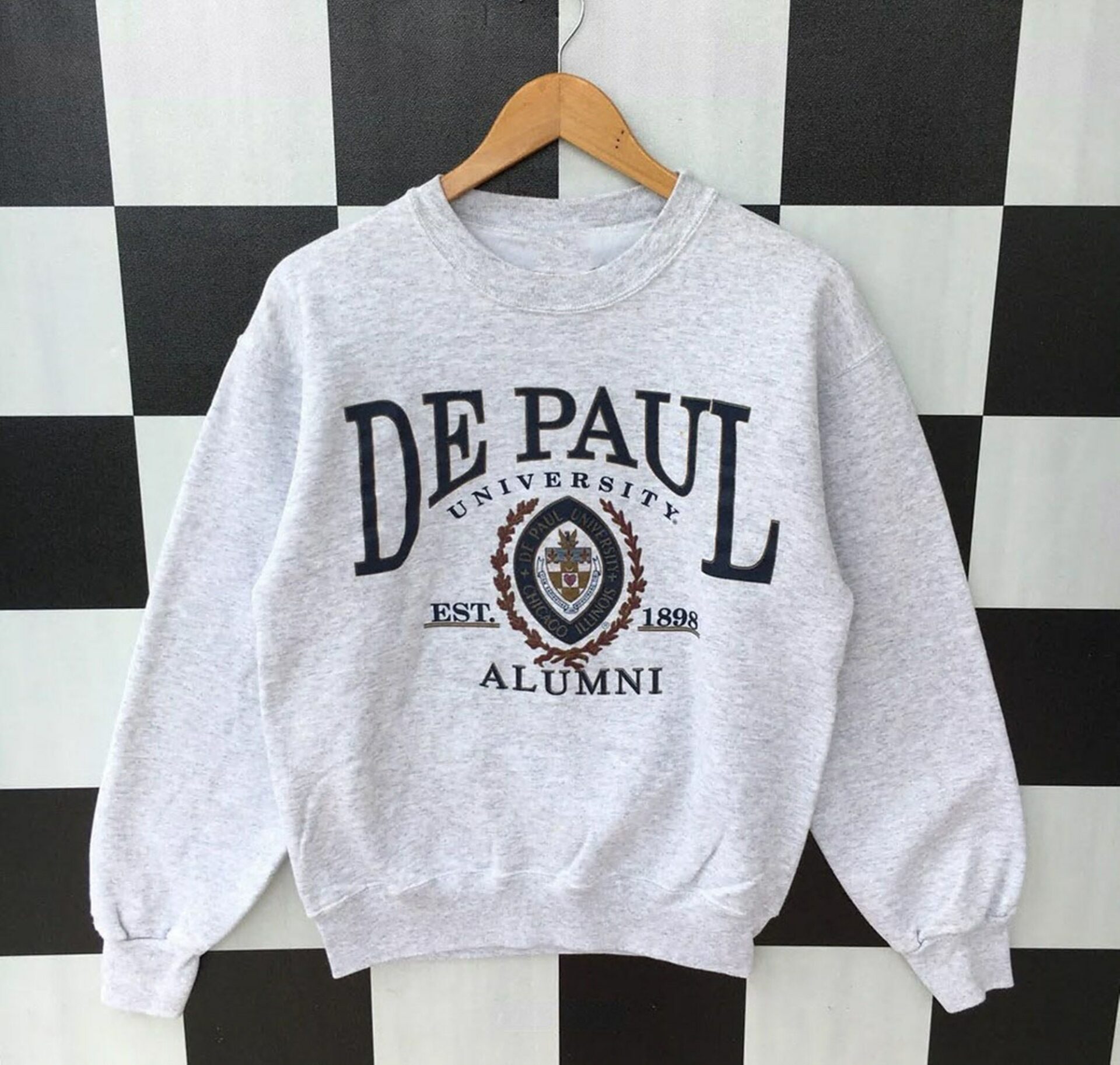 Vintage 90s De Paul University Chicago Sweatshirt, Vintage 90s Shirt, T shirt, Hoodie