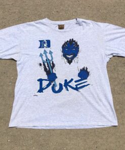 Vintage 90s Duke Blue Devils Double Sided All Over Print T Shirt