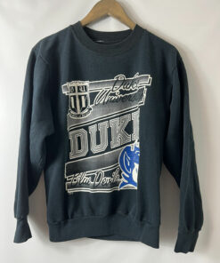 Vintage 90s Duke University Blue Devils Black Sweatshirt Pullover