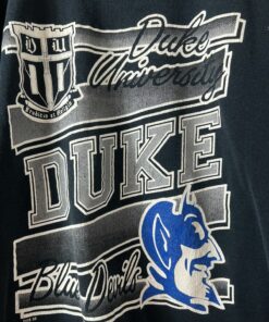Vintage 90s Duke University Blue Devils Black Sweatshirt Pullover