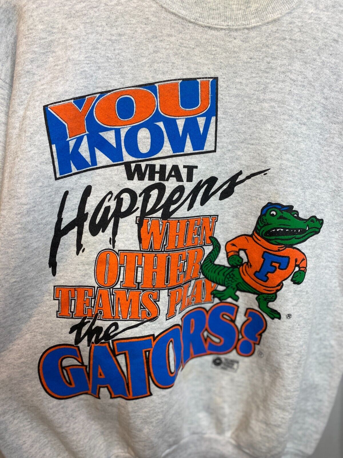 Vintage 90's Florida Gators Crewneck Sweater Gift For Men And Women You Know What Happens When Other Teams Play The Gators