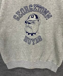 Vintage 90s Georgetown Hoyas Sweatshirt Print Logo