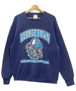 Vintage 90s Georgetown University Big Logo Crewneck Sweatshirt