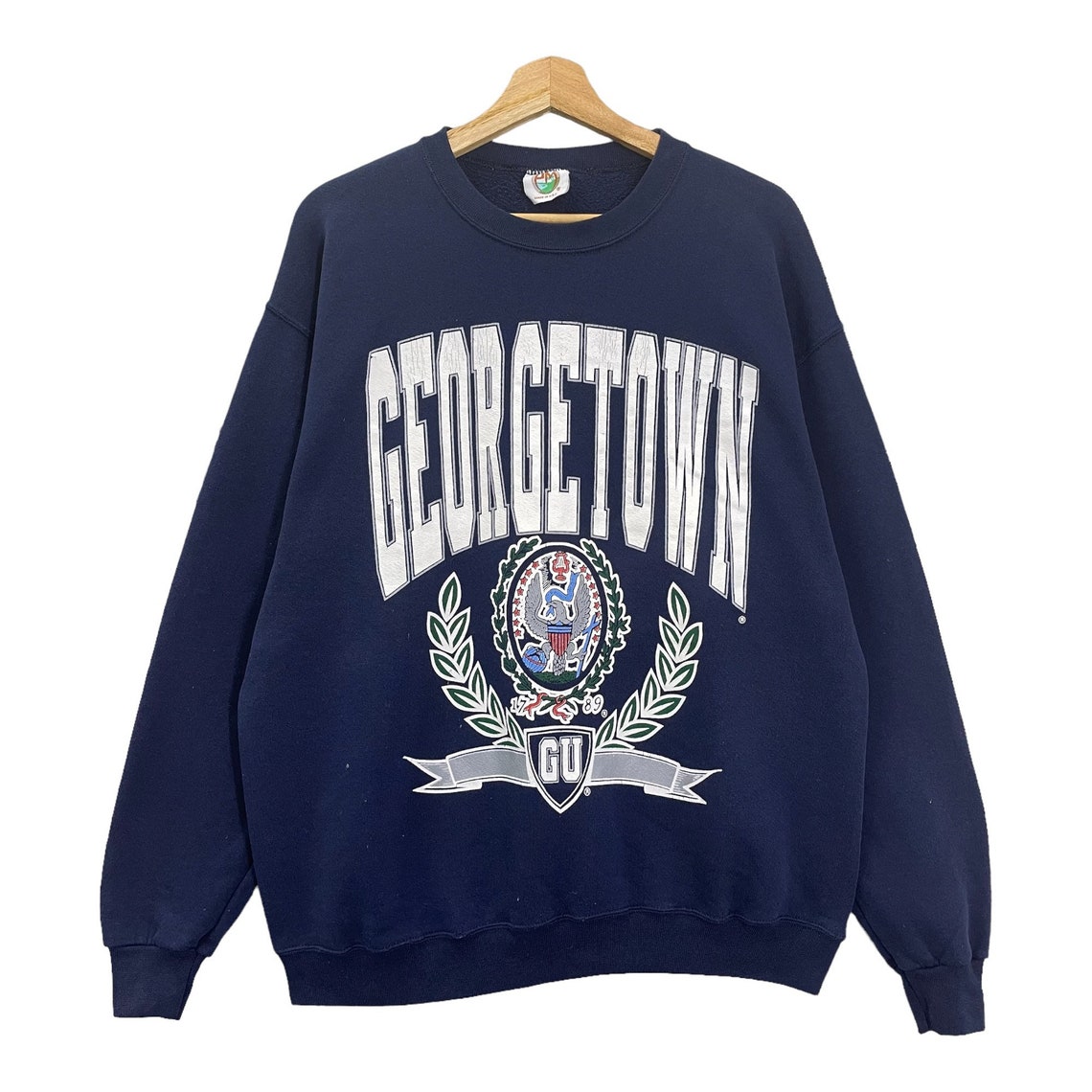 Vintage 90s Georgetown University Crewneck Sweatshirt