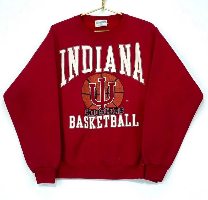 Vintage 90s Indiana Hoosiers Basketball Crewneck Sweatshirt, Unisex T-shirt, Unisex Hoodie