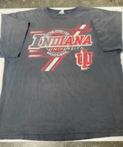 Vintage 90s Indiana Hoosiers T-Shirt, IU Sweatshirt, Indiana Hoosiers Shirt Gifts For NCAA Fans