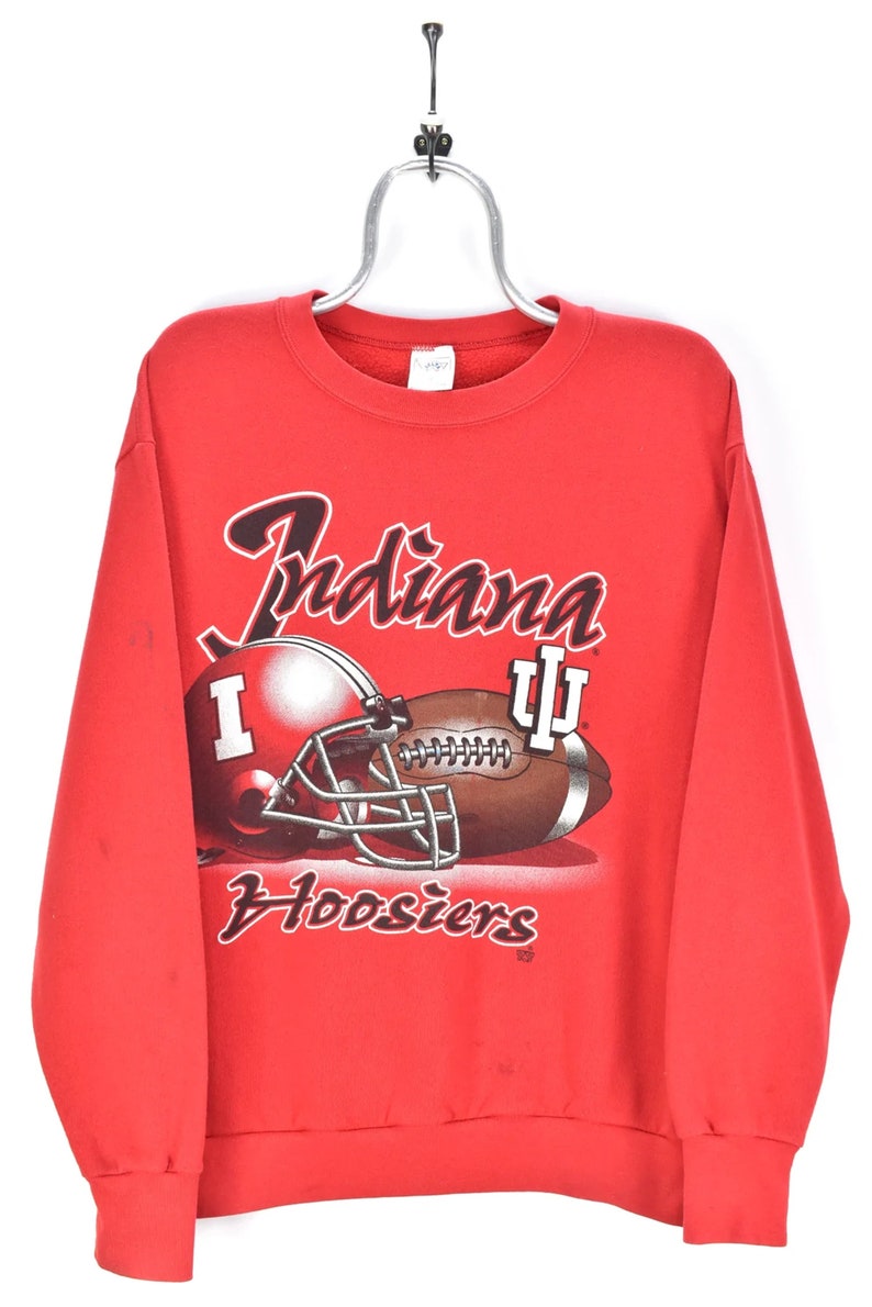 Vintage 90s Indiana University Hoosiers Basketball Sweatshirt, Indiana Hoosiers Hoodie, Indiana Hoosiers Shirt, Indiana University T Shirt