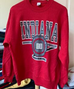 Vintage 90s Indiana University Sweatshirt Indiana Crewneck University Indiana Hoosiers Sweater Indiana Hoosiers Print Logo Shirt Hoodie