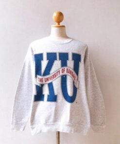 Vintage 90s Kansas University Jayhawks Sweatshirt, Kansas University Sweater, Vintage 90s Shirt, Gift For Her, Gift For Him, Kansas Sweater