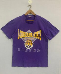 Vintage 90s Louisiana State University Tigers NCAA Basketball Team T.Shirt