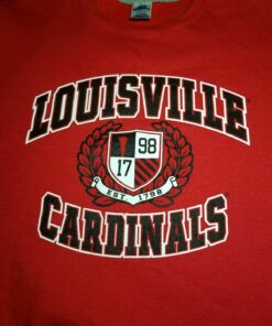 Vintage 90s Louisville Cardinals Russell Athletic Red Crewnek Sweatshirt