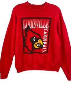 Vintage 90s Louisville State Hoodie, University Of Louisville Football Sweatshirt Tshirt
