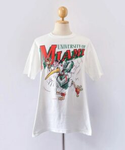 Vintage 90s Miami University Sweatshirt, University of Miami Hurricanes Crewneck Sweatshirt, 90s University of Miami Hurricanes Sweatshirt