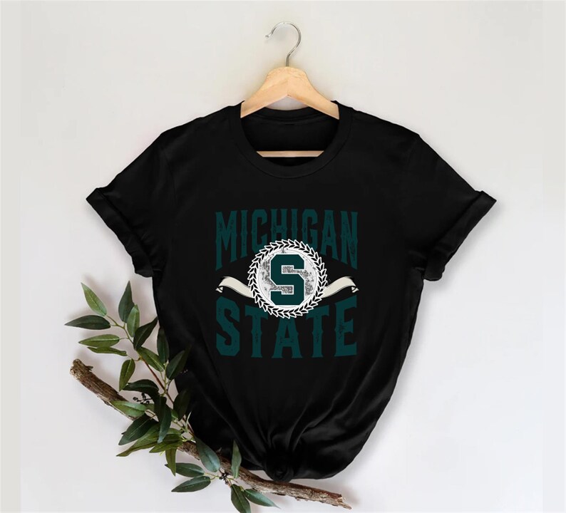 Vintage 90s Michigan State Sweatshirt, Michigan university Hoodie Shirt