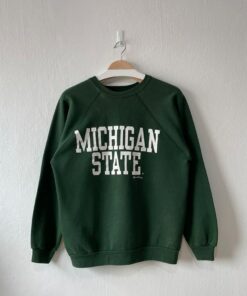 Vintage 90s Michigan State University Crewneck Sweatshirt, Vintage Shirt, T shirt, Hoodie