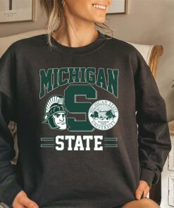 Vintage 90s Michigan State University Spartans Sweatshirt Hoodie Shirt, Gift For Her, Gift For Him