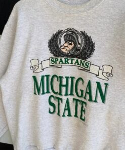 Vintage 90s Michigan State University Sweatshirt, Michigan State Sweater, Vintage 90s Shirt, Gift For Her, Gift For Him, Michigan State Shirt