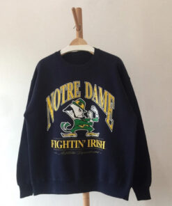 Vintage 90s Notre Dame Fighting Irish Crewneck Sweatshirt, Vintage 90s Sweatshirt, Vintage Shirt