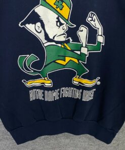 Vintage 90s Notre Dame Sweatshirt Notre Dame Crewneck