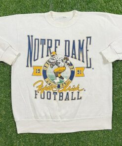 Vintage 90s Notre Dame Sweatshirt Notre Dame CrewneckSweatshirt, Notre Dame Fighting Irish Sweater, Vintage Shirt, T shirt, Hoodie