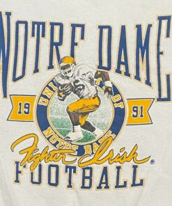Vintage 90s Notre Dame Sweatshirt Notre Dame CrewneckSweatshirt, Notre Dame Fighting Irish Sweater, Vintage Shirt, T shirt, Hoodie