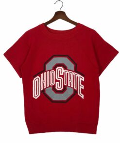 Vintage 90’s Ohio State Short Sleeve Sweatshirt OHIO STATE Raglan Sweatshirt Pullover