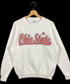 Vintage 90s Ohio State Sweatshirt White Colou