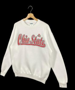 Vintage 90s Ohio State Sweatshirt White Colou