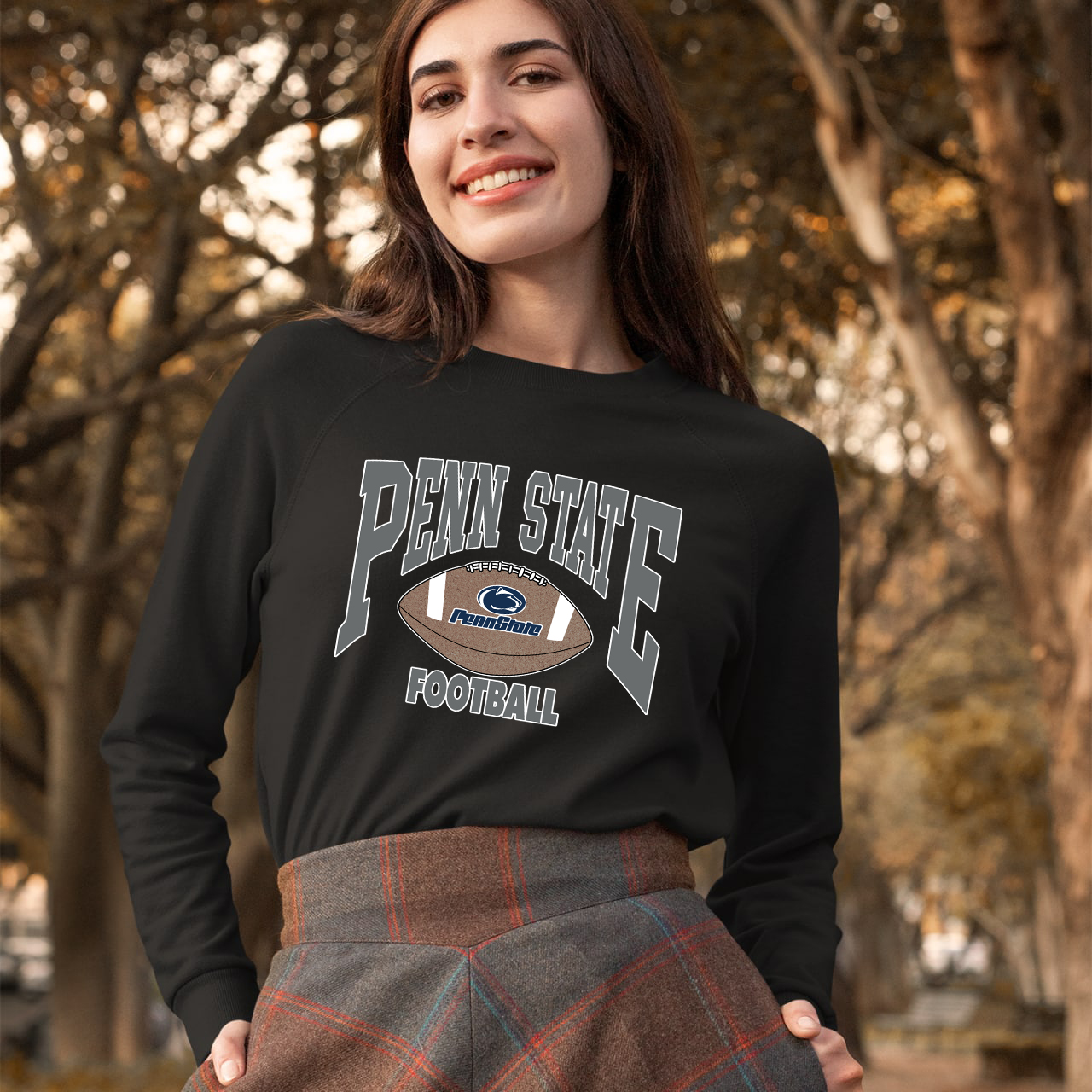 Vintage 90s Penn State University Football Crewneck Sweatshirt Shirt Hoodie - Image 5