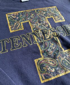 Vintage 90s Raglan Tennessee Paisley Sweatshirt Crewneck Vols Reprinted