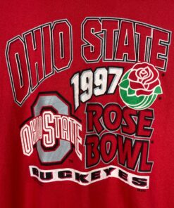 Vintage 90s Rose Bowl 1997 Ohio State University Buckeyes NCAA Pullover Crewneck