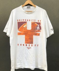 Vintage 90s Smokey Football America University Of Tennessee Sweatshirt T Shirt Made In USA