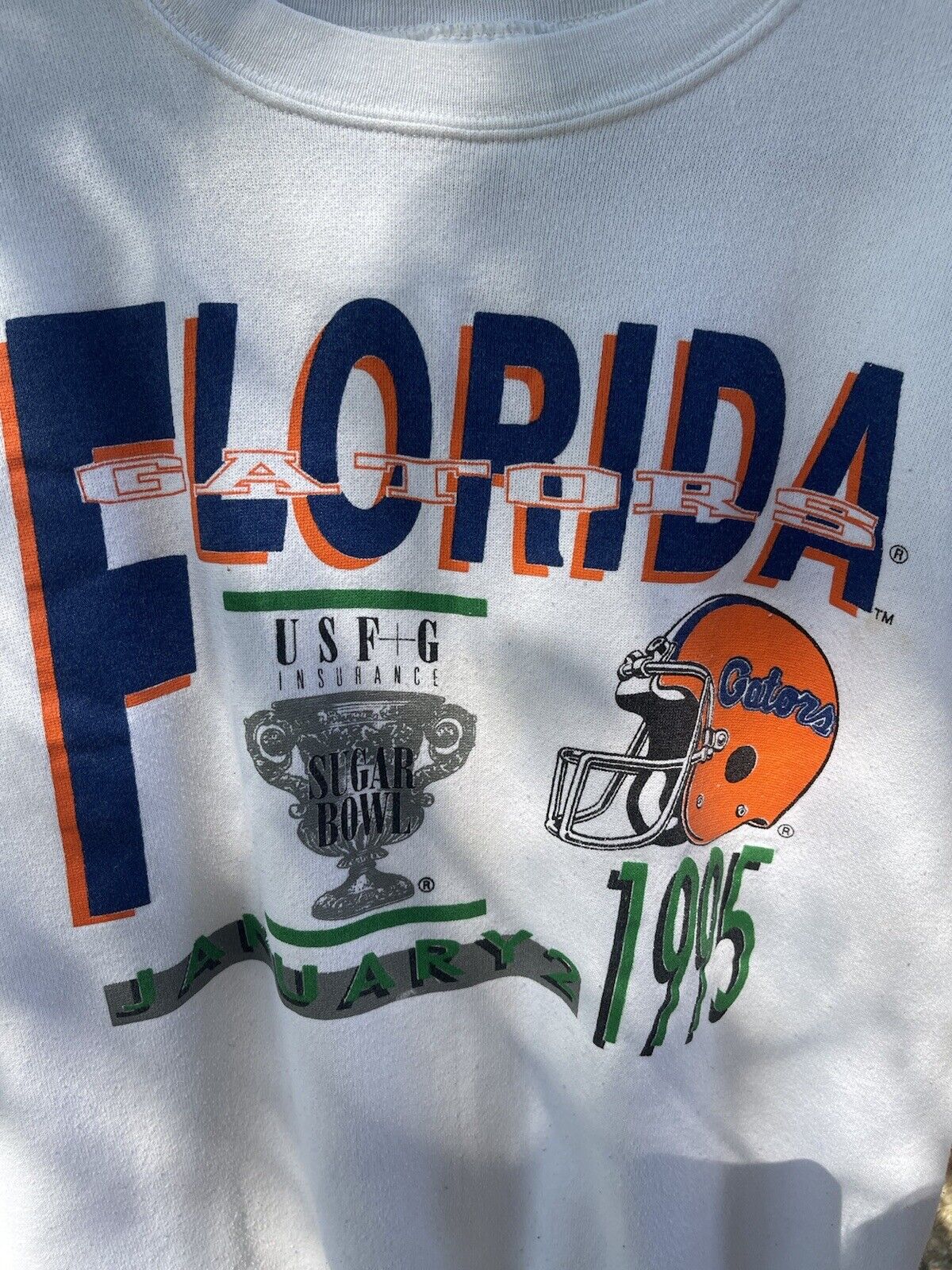 Vintage 90s Sugar Bowl Florida Gators Sweatshirt Hoodie Full Size