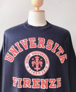 Vintage 90s University Florence, Universita Firenze Sweatshirt, Vintage Shirt, T shirt, Hoodie