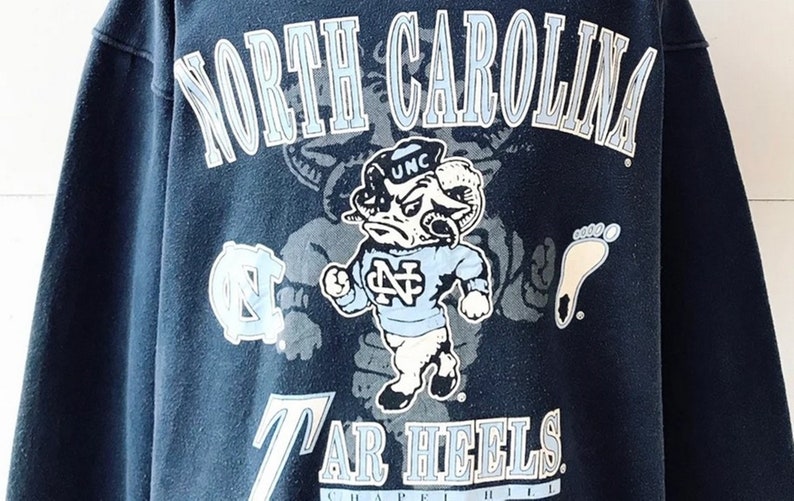 Vintage 90s University North Carolina Sweatshirt, Vintage 90s Shirt, Gift For Her, Gift For Him