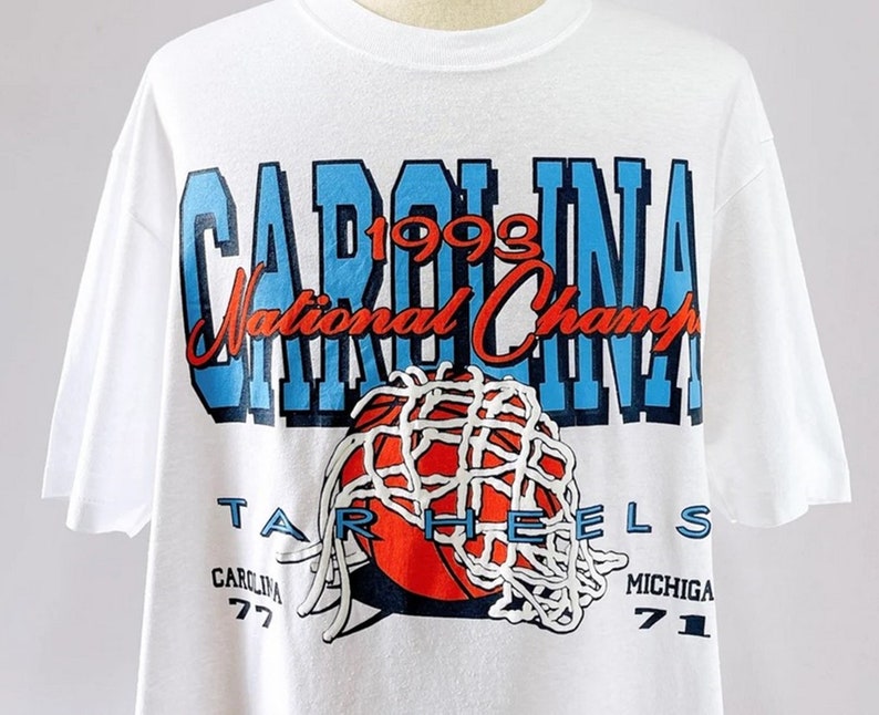 Vintage 90s University North Carolina Tar Heels Basketball Shirt, North Carolina Shirt, UNC Shirt, Gift For Her, Gift For Him
