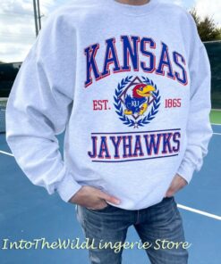 Vintage 90s University Of Kansas Crewneck Sweatshirt, Football Kansas Hoodie, Retro Kansas Fan Crewneck Sweatshirt, KU Game Day Sweatshirt