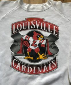 Vintage 90s University Of Louisville Cardinals Crewneck Sweatshirt, Vintage Shirt, T Shirt, Hoodie